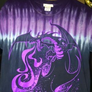 Disneyland Maleficent Dragon Tie-Dye Shirt